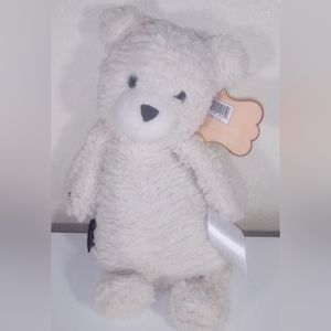 FAO SCHWARZ Stuffed Animal TOASTIES 12" Microwavable Heat Cream BEAR Plush Toy